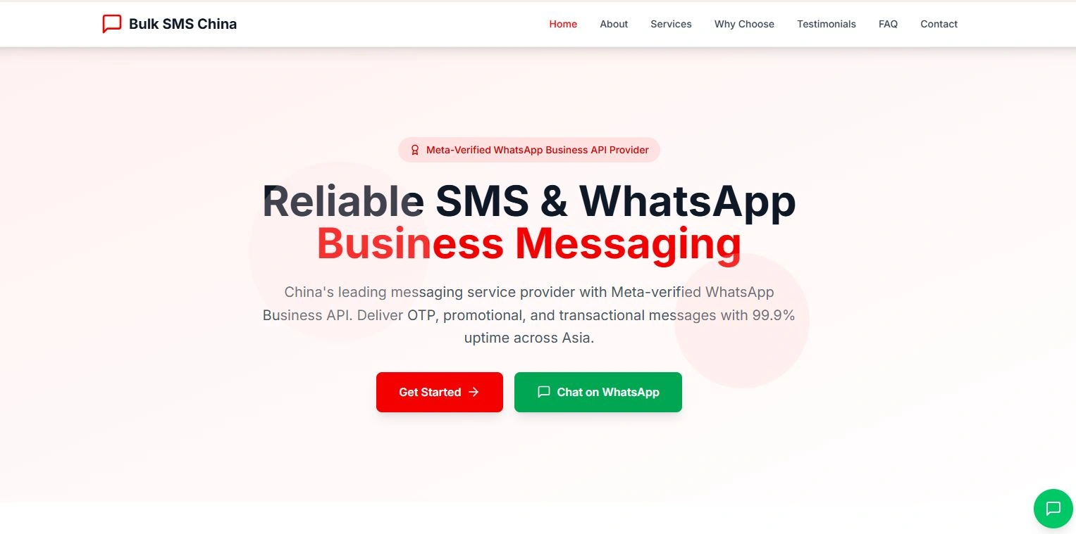 Bulk SMS China